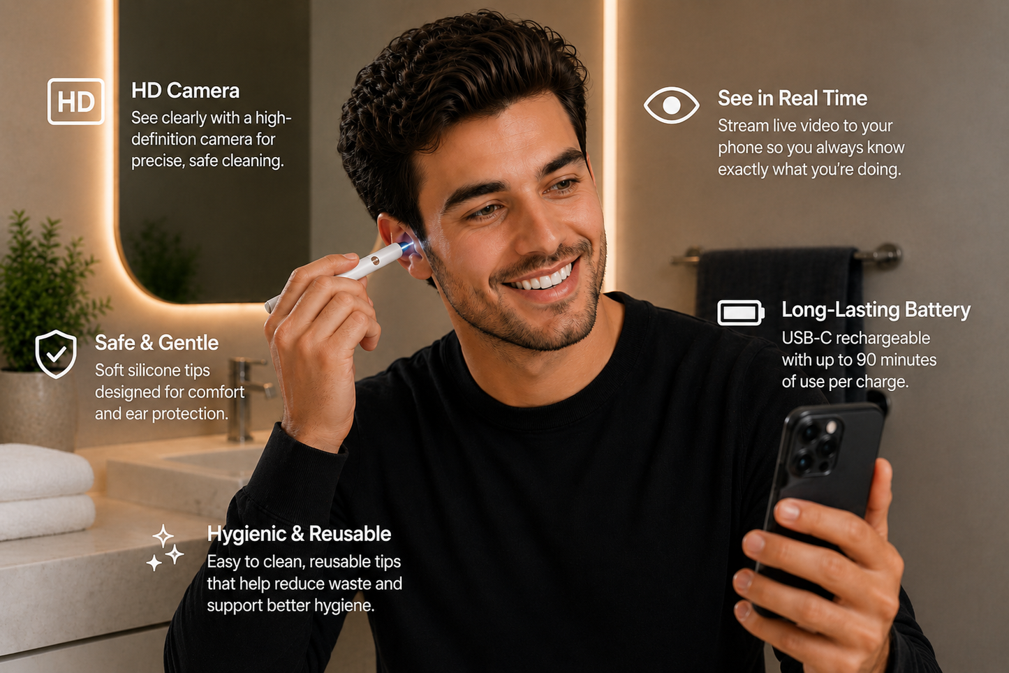 ClearHear HD Visual Ear Cleaner